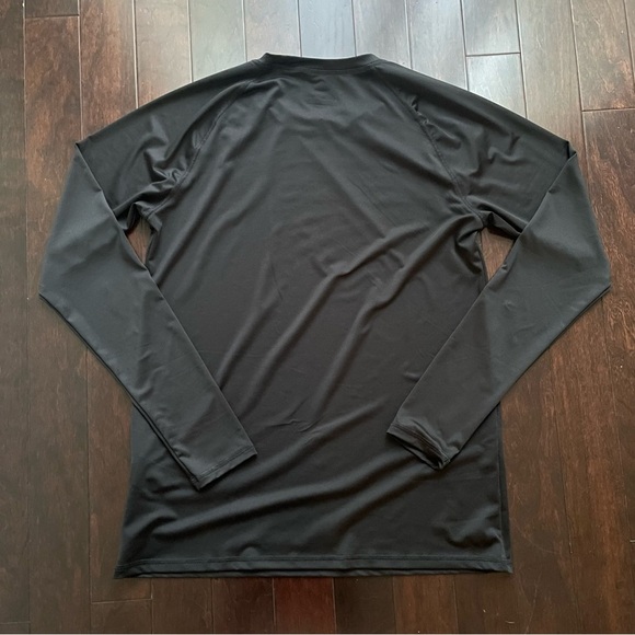 Adidas Mens Golf Size Medium M Long Sleeve Shirt Black - Picture 3 of 5